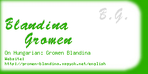blandina gromen business card